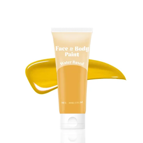Vista 7 de Pintura facial blanca crema a base de agua para Halloween Cosplay payaso Blanco