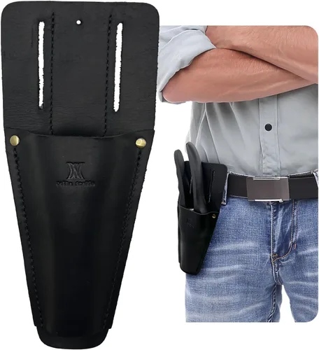 Vista 7 de Funda de podadora de cuero de jardín,Funda de herramienta para tijeras de podar de jardinería,Cubierta protectora de tijera duradera