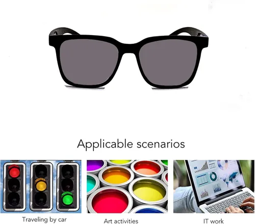 Vista 5 de Lentes de doble cara rojos/verdes de la capa de los vidrios ciegos del color ambos uso al aire libre/interior (ES032)
