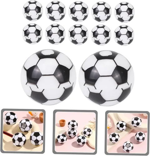 Vista 4 de Mini balón de fútbol, 20 unidades, sacapuntas de mano, mini balón de fútbol, sacapuntas de mano, sacapuntas, sacapuntas de lápices, suministros