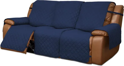 Vista 11 de Easy-Going Funda para Loveseat Reclinable de Gran Tamaño, Funda de Sofá Reversible para Reclinable Doble, Funda de Sofá Dividida para Cada Asiento