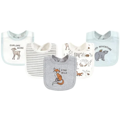 Vista 14 de Touched by Nature - Baberos unisex de algodón orgánico para bebé, cacahuete azul, talla única