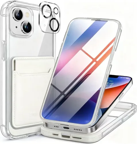 Vista 15 de Miracase Funda para iPhone SE de 3ª/2ª generación 2022 2020 de cuerpo completo con protector de pantalla de vidrio integrado, resistente protección