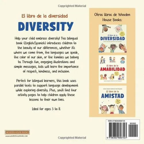 Vista 2 de El Libro de la Diversidad. DIVERSITY. A Spanish-English bilingual book Empathy, Kindness and Respect for Differences. Empatía, amabilidad y respeto