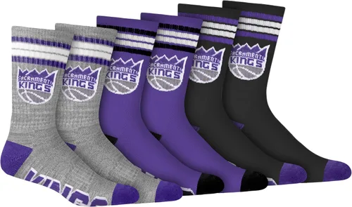 Vista 8 de Ultra Game Men's NBA Official Athletic Cushioned Secure Fit Team Crew Socks-3 Pack