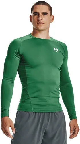 Vista 15 de Under Armour Camiseta de manga larga de compresión HeatGear para hombre Negro (001)/Blanco