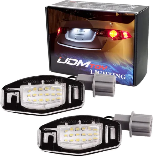 Vista 10 de iJDMTOY Kit de Luces LED Súper Brillantes Azul Hielo Aqua Completo para Placa de Matrícula Compatible con Acura MDX RL TL TSX ILX Honda Civic Accord