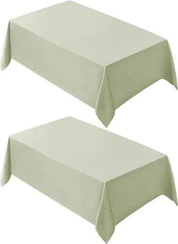 Vista 30 de VidaFete - 1 paquete de mantel cuadrado de 52 x 52 pulgadas, manteles resistentes a las manchas y arrugas, de poliéster, para mesa de comedor