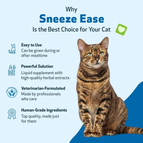 Vista 4 de Pet Wellbeing Estornudar para gatos - Estornudos ocasionales, alergias estacionales, molestias en la nariz y los ojos, ojos y ortigas, suplemento