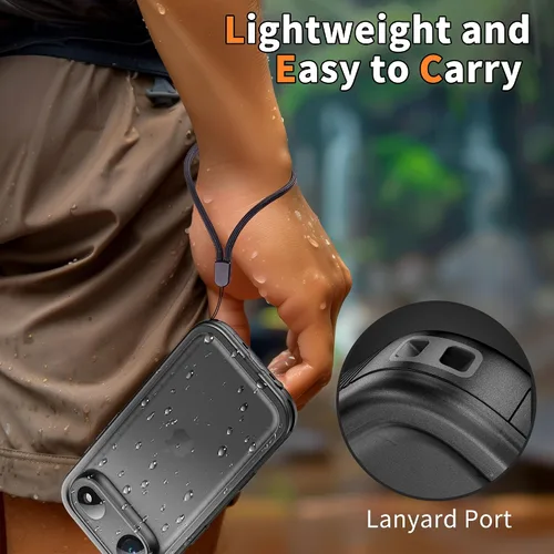 Vista 8 de Cozycase TOP - Funda impermeable para iPhone Air - Militar resistente 360 a prueba de golpes, cuerpo completo con protector de cámara de pantalla