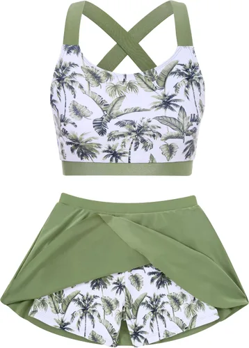 Vista 9 de Traje de baño para niñas de 2 piezas con pantalones cortos con Alania Floral