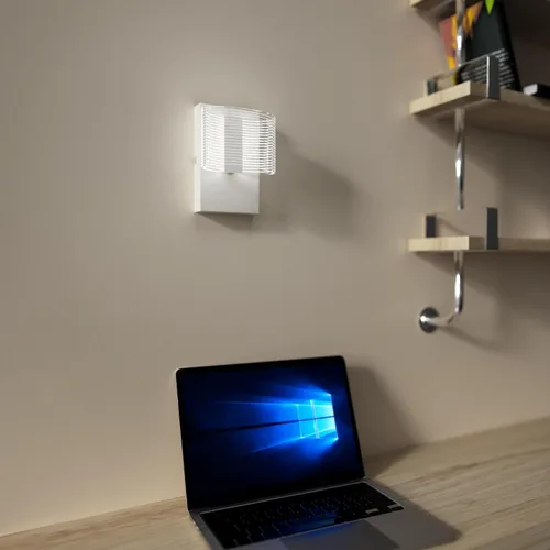 Vista 4 de URSOLA Aplique de pared LED con pantalla ovalada lineal elegante 110 voltios, lámpara de pared cableada de 4000 K, apliques de iluminación de pared