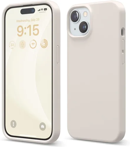 Vista 22 de elago Compatible con Funda para iPhone 15, Funda de Silicona Líquida, Cubierta Protectora de Cuerpo Completo, Resistente a Golpes, Diseño Delgado
