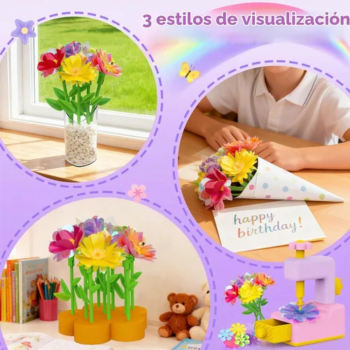 Vista 9 de Kit de fabricación de flores, kits de manualidades para niñas de más de 4