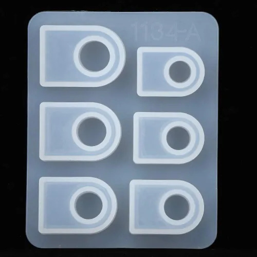 Vista 7 de Molde de anillo de silicona, molde de anillo de fundición de resina flexible para fabricación de joyas para artistas de resina aficionados