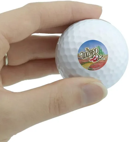 Vista 2 de GRAPHICS & MORE The Wizard of Oz Ruby Slippers Logo Novedoso Pelotas de Golf Paquete de 3