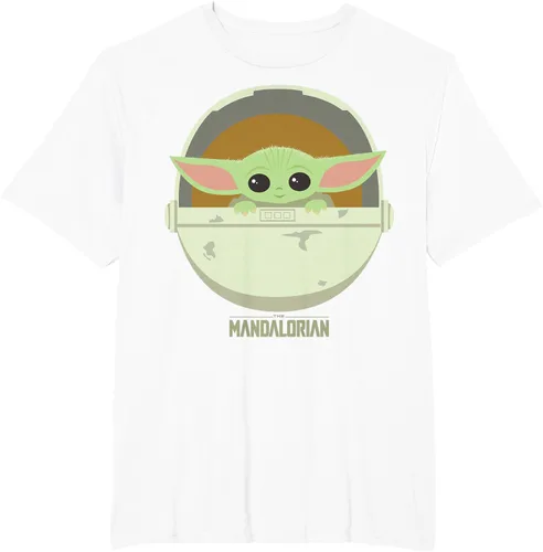 Vista 7 de Star Wars The Mandalorian The Child Bassinet - Camiseta con retrato Negro