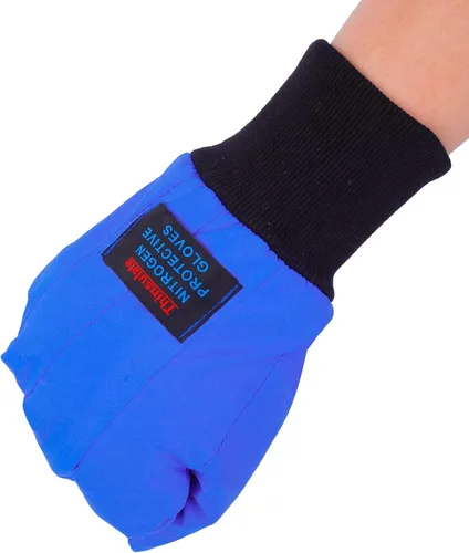 Vista 5 de Guantes criogénicos de baja temperatura LN2 guantes protectores de nitrógeno líquido para almacenamiento en frío, guantes congelados de seguridad
