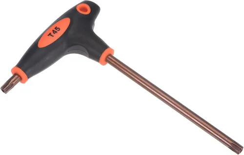 Vista 9 de uxcell T10 llave Torx a prueba de manipulación anti manipulación llave en T llave de doble extremo, acero S2