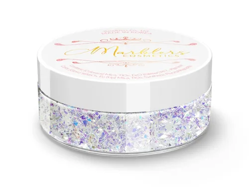 Vista 217 de MARBLERS Polvo de mica natural grueso [perla azul acero] 0.11 onzas (0.11 oz) altamente pigmentado no tóxico, vegano, libre de crueldad animal