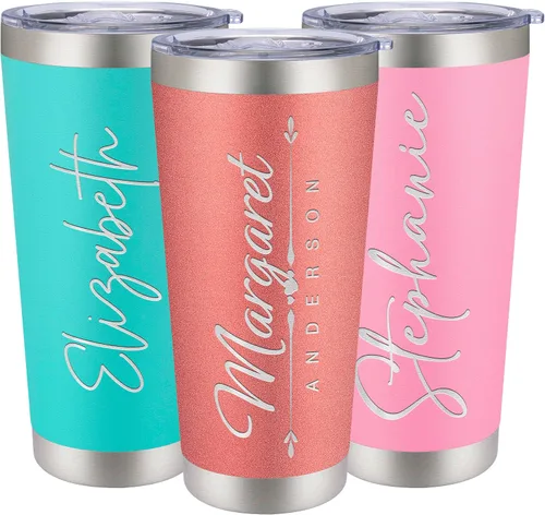 Vista 12 de Vasos de viaje personalizado de 20 y 30 onzas, con aislamiento