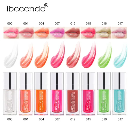 Vista 7 de GECOMO Aceite de brillo de labios hidratante, brillo de labios transparente con tinte Toot, nutritivo, duradero, reparador, aclarante de líneas