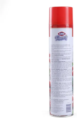 Vista 5 de Clorox Fraganzia - Ambientador en aerosol en aerosol con aroma a ráfaga de cereza, eliminador de olores de larga duración y ambientador