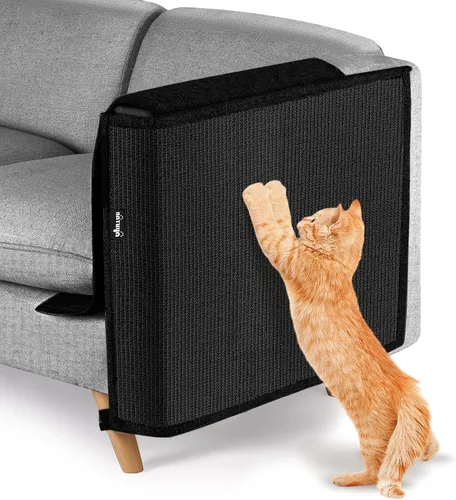 Vista 11 de NATUYA Protector de sofá de muebles para arañazos para gatos, almohadilla rascador grande de sisal para gatos, protector de brazo de esquina Gris
