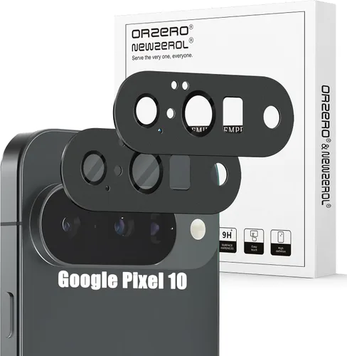 Vista 12 de Orzero Paquete de 2 protectores de lente de cámara compatibles con Google Pixel 9 Pro XL, protector de cámara de metal y vidrio de alta calidad