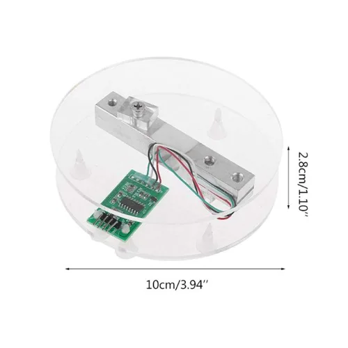Vista 6 de DAOKI HX711 Kit de módulo de sensor de peso, sensor de peso de célula de carga digital, módulo A/D, 11.0 lbs, báscula de cocina electrónica portátil