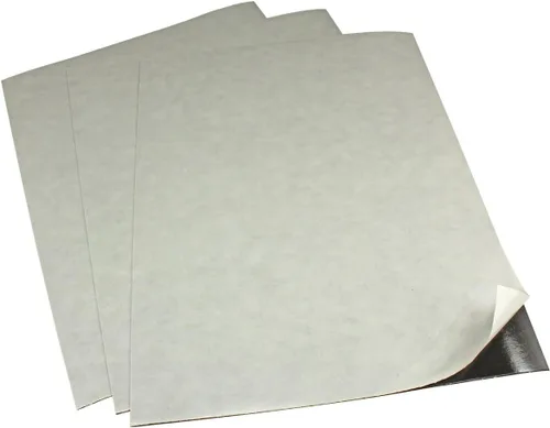 Vista 9 de Hoja Magnéticamente Receptiva de Vinilo de Acero Flexible 0.025 pulgadas de Grosor Tamaño Carta 8.5x11 Pulgadas Adhesivo Posterior Despega
