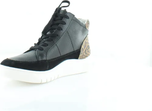 Vista 6 de Naturalizer Hadley-Hi - Tenis de moda para mujer, Negro (BlackCheetah), 9