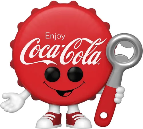 Vista 5 de POP Iconos publicitarios: Coca-Cola - Tapa de botella de Coca-Cola Funko Pop! Figura de vinilo (con funda protectora compatible con POP Box)