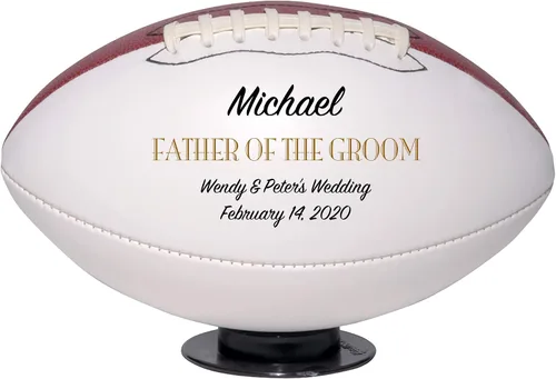 Vista 9 de Regalo personalizado de boda de fútbol, padrino de boda, padrino de boda, padrino, dama de honor, regalo de recuerdo de portador de anillos
