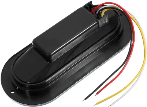 Vista 6 de Partsam 4 luces LED ovaladas de 6.5 pulgadas para remolque, 23 luces LED de montaje en brida, luces traseras de freno rojas, luces de marcha