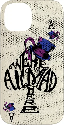Vista 4 de iPhone 16 We're All Mad Here - Funda de Alicia en el País de las Maravillas