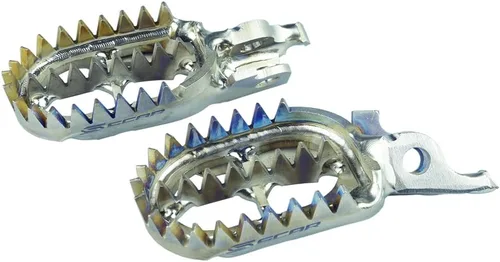 Vista 12 de SCAR - Estribos de Titanio Compatibles con KTM SX SXF XC XCF 16-22 EXC EXCF 17-23 XCW XCFW TPI 85 125 150 250 300 350 450 Husqvarna TC FC TX FX