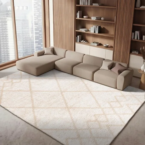 Vista 14 de SAFAVIEH Berber Shag Collection - Alfombra para pasillo, 2 pies 3 pulgadas x 8 pies, color gris y marfil, diseño bohemio rústico, no desprende
