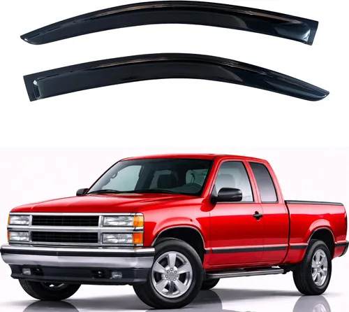 Vista 33 de KPY Protector de lluvia compatible con Ford Bronco 1980-1996, Ford F150 F250 F350, deflectores de ventilación lateral para visera de ventana