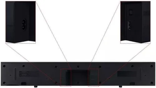 Vista 4 de SAMSUNG Barra de sonido 2.0Ch con woofer incorporado - Negro HW-C400