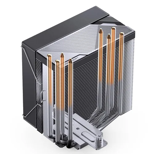Vista 8 de Jonsbo CA40 Enfriador de CPU negro, serie ARGB Mute de refrigeración por aire, ventilador de CPU de 157 mm de altura, enfriador de aire de CPU