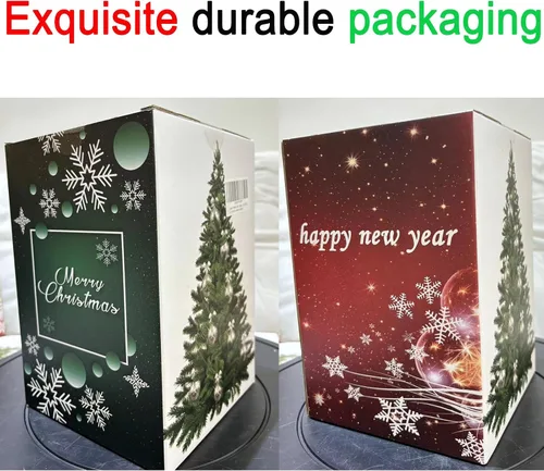 Vista 6 de Adornos de plástico transparente de 3.15 pulgadas, bolas de Navidad, adornos transparentes rellenables para manualidades, 24