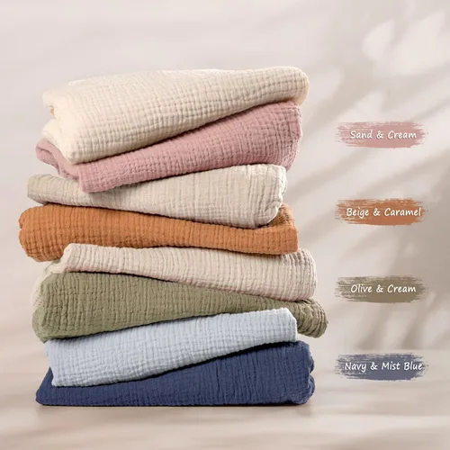 Vista 4 de lulumoon Sábanas de Moisés de Muselina para Bebé: Sábanas de Moisés de Algodón Neutras para Niños y Niñas - Ajustadas para Óvalo, Rectángulo o Reloj