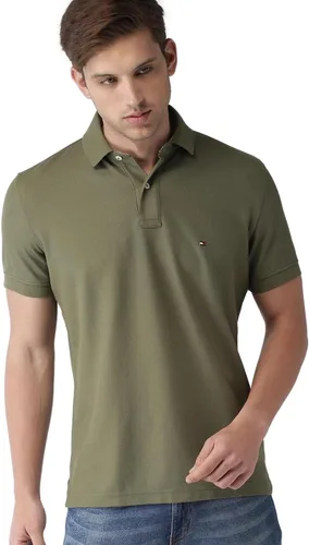 Vista 2 de Polo de piqué de algodón de manga corta para hombre en ajuste regular colección 2024