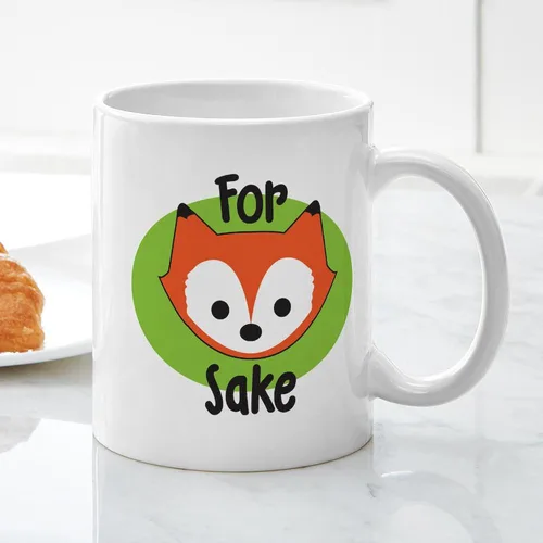 Vista 5 de CafePress Taza de café de cerámica For Fox Sake de 11 oz (11.0 fl oz)
