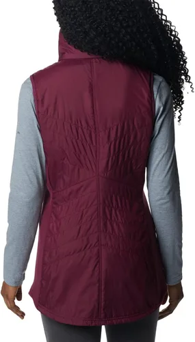 Vista 2 de Columbia Chaleco largo Mix It Around para mujer, Marionberry, XS