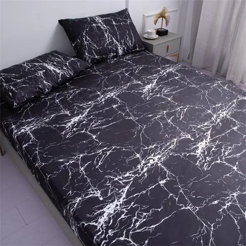 Vista 4 de Sábana bajera y funda de almohada, protector de colchón impermeable, funda de colchón suave y transpirable con bolsillo profundo para colchón de 6 a