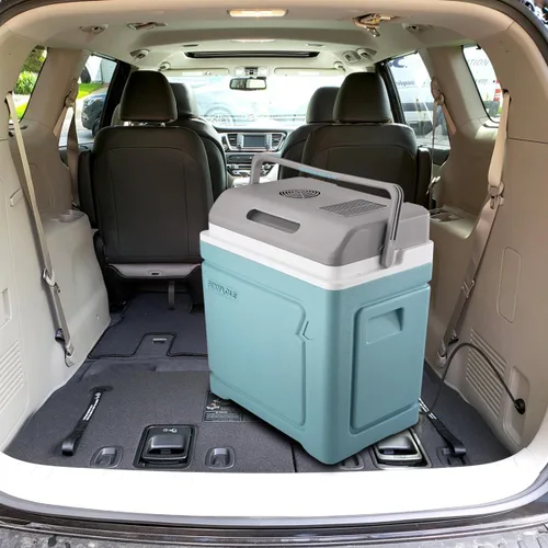 Vista 2 de Pinnacle Thermoware - Enfriador eléctrico grande de 30 litros para bebidas frías y calientes y alimentos - Enfriador de viaje de 12 V