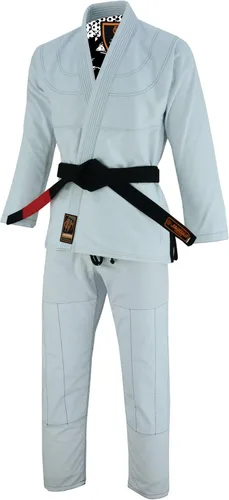 Vista 4 de Way of the Warrior Interior Sublimado Pro Brazilian Jiu Jitsu BJJ Kimono Gi Uniforme Unisex Cinturón incluido