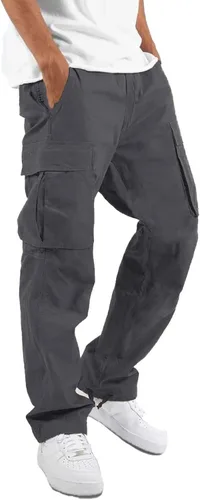 Vista 7 de LYRXXX Pantalones Cargo Casuales para Hombre Pantalones de Senderismo Pantalones de Entrenamiento Joggers Sudaderas para Hombres